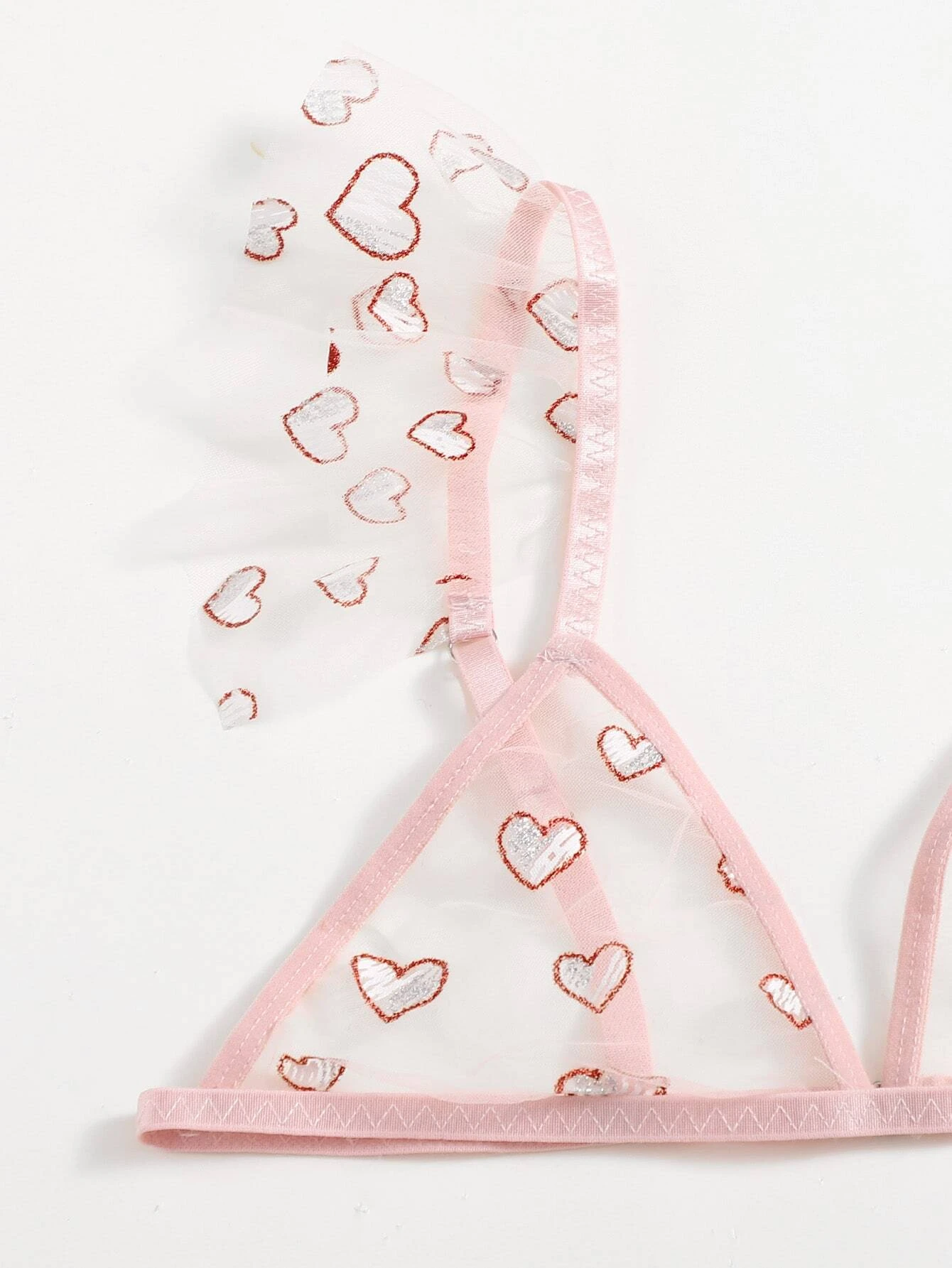 ensemble de lingerie à motif cœur – Image 4