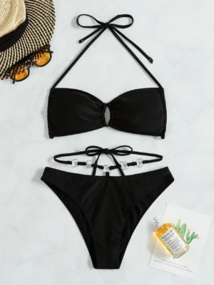 anneau unicolore Bikini ras-du-cou