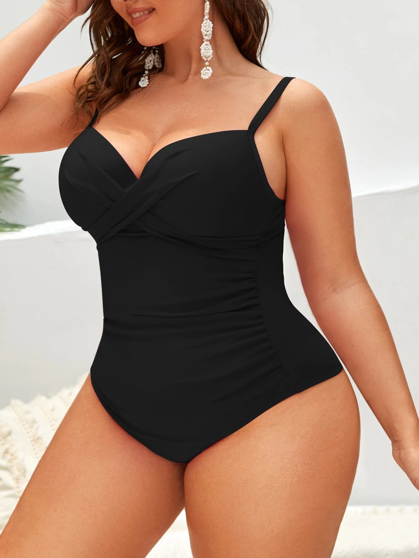 maillot de bain une pièce push-up à ruché – Image 4