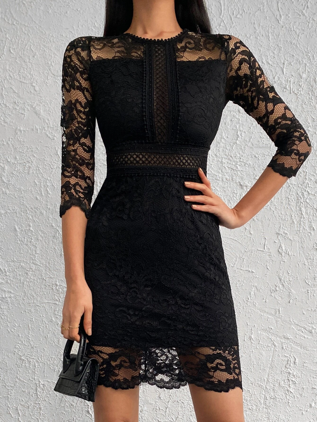 robe moulante en dentelle – Image 5