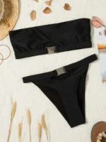 bikini bandeau avec boucle