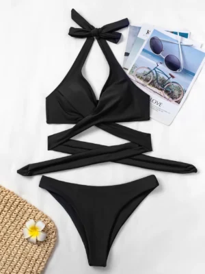 bikini avec ras-du-cou