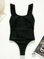 maillot de bain une pièce avec volants