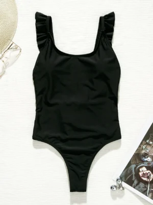 maillot de bain une pièce avec volants