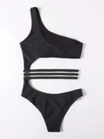 maillot de bain une pièce asymétrique avec découpe