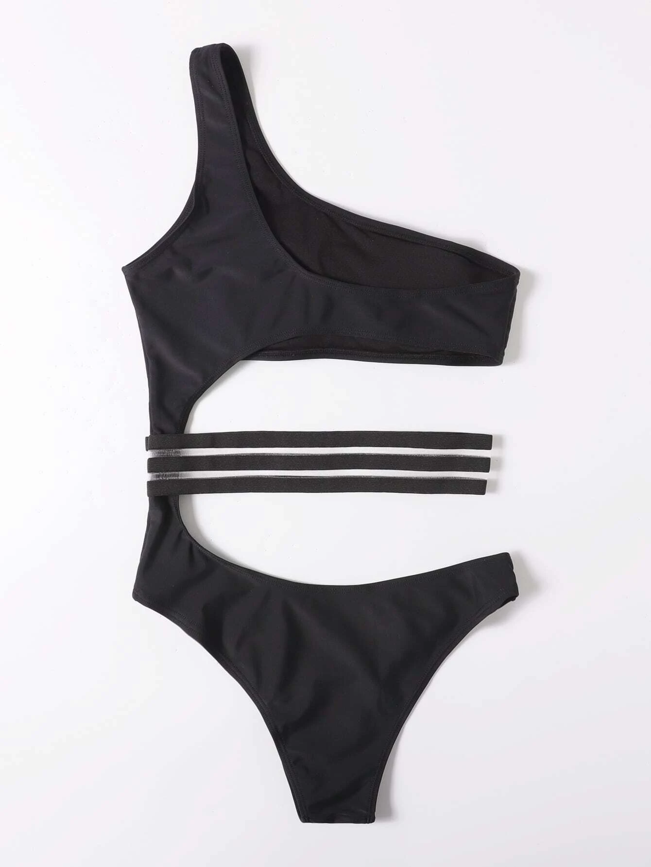 maillot de bain une pièce asymétrique avec découpe