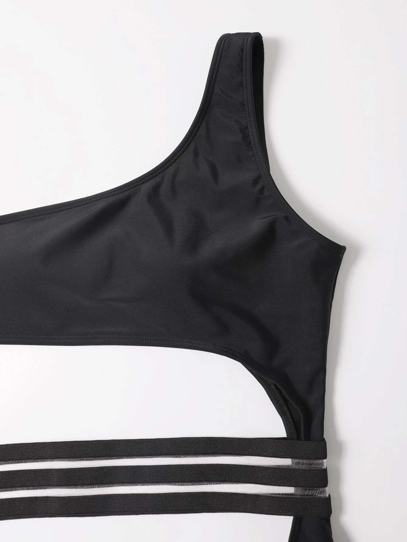 maillot de bain une pièce asymétrique avec découpe – Image 4