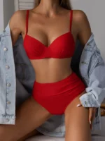 bikini push-up taille haute
