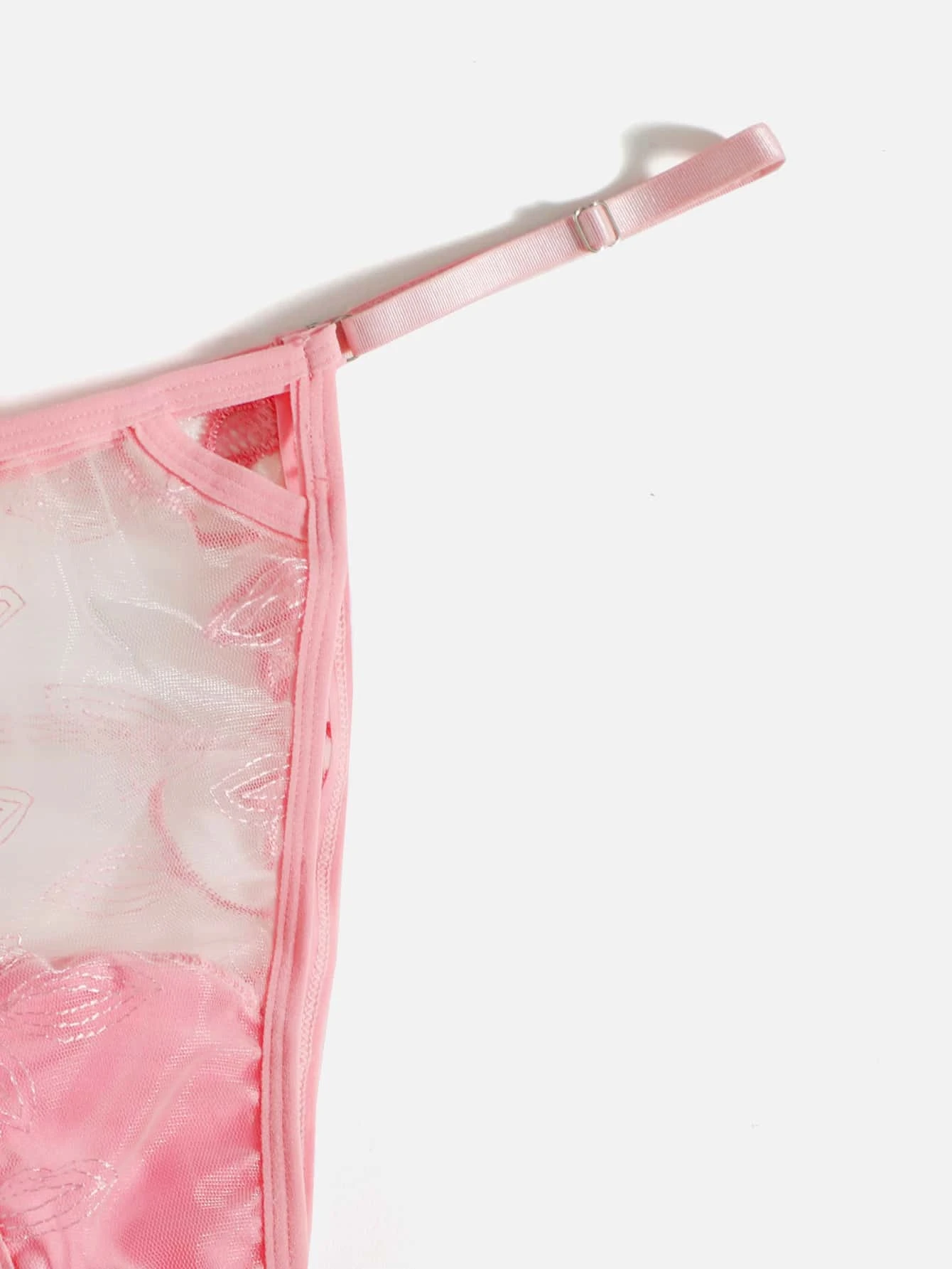 ensemble de lingerie à tulle brodé – Image 3