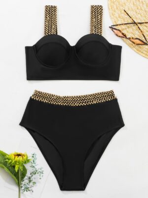 bikini push-up taille haute