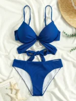 bkini push-up côtelé croisé