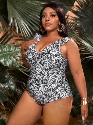 maillot de bain une pièce  volants