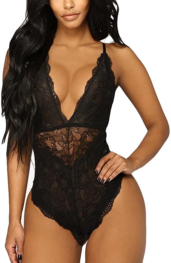 combinaison en dentelle noire dos nu – Image 3