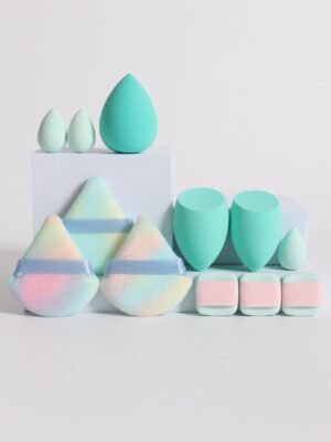 12 pièces Tout En Un Set D'éponges