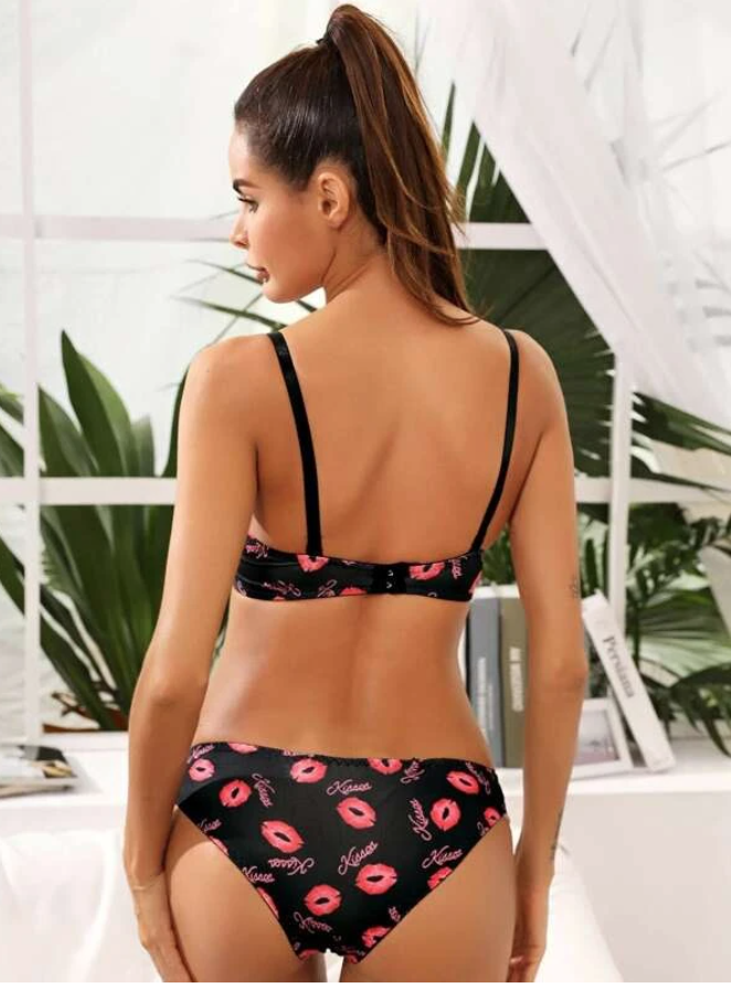 Ensemble de lingerie à imprimé à armature – Image 4