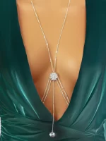 1 pièce Chaîne de corps à la mode en alliage de zinc à détail yeux pour femme pour décoration quotidienne