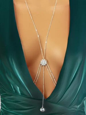1 pièce Chaîne de corps à la mode en alliage de zinc à détail yeux pour femme pour décoration quotidienne
