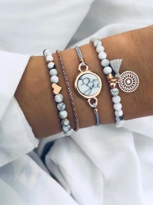 4 pièces/set Bracelet À Franges