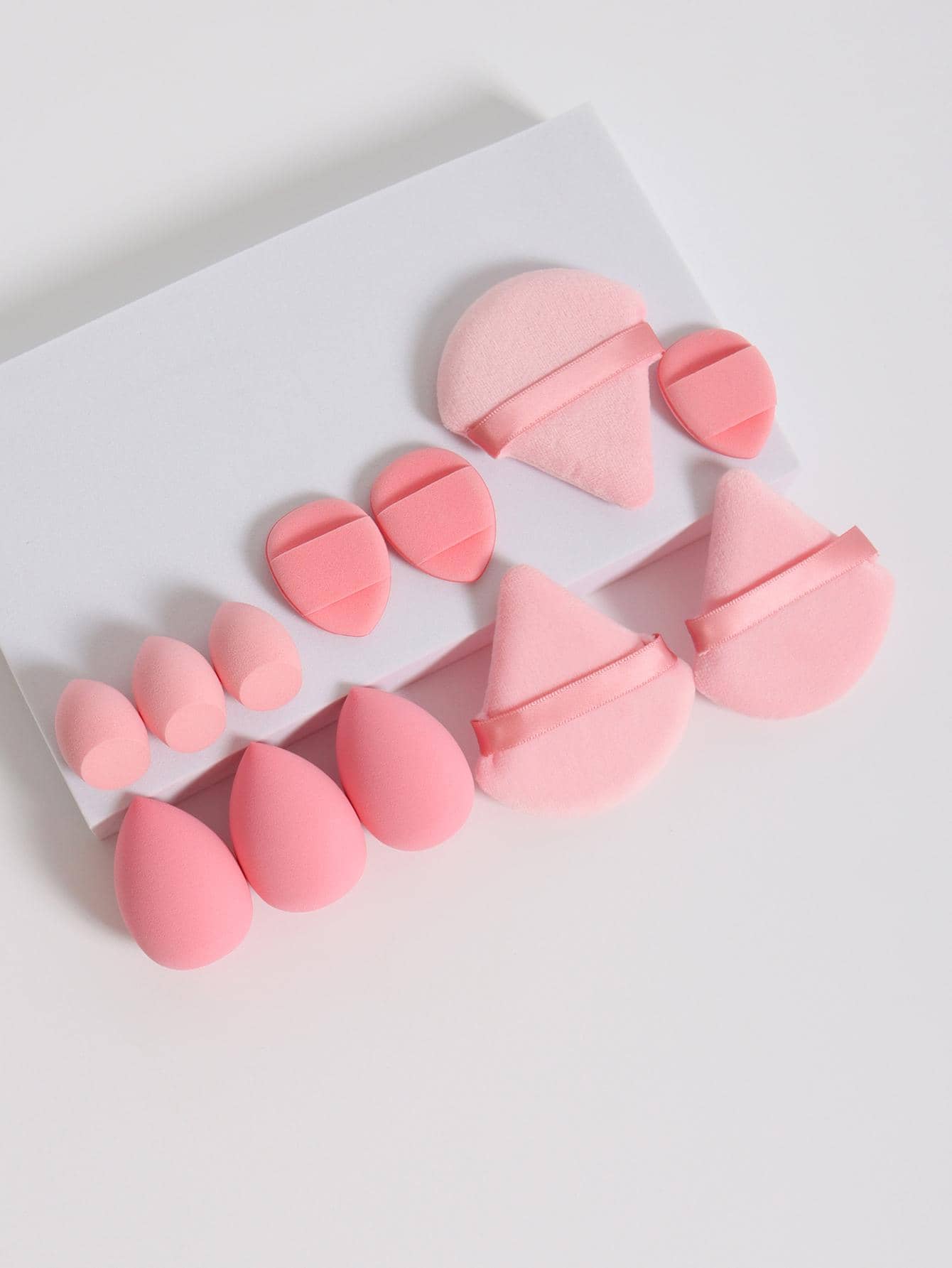 Éponge De Maquillage & Houppette , 12 pièces Œuf Beauté & Houppette Set Maquillage Mixeur – Image 4