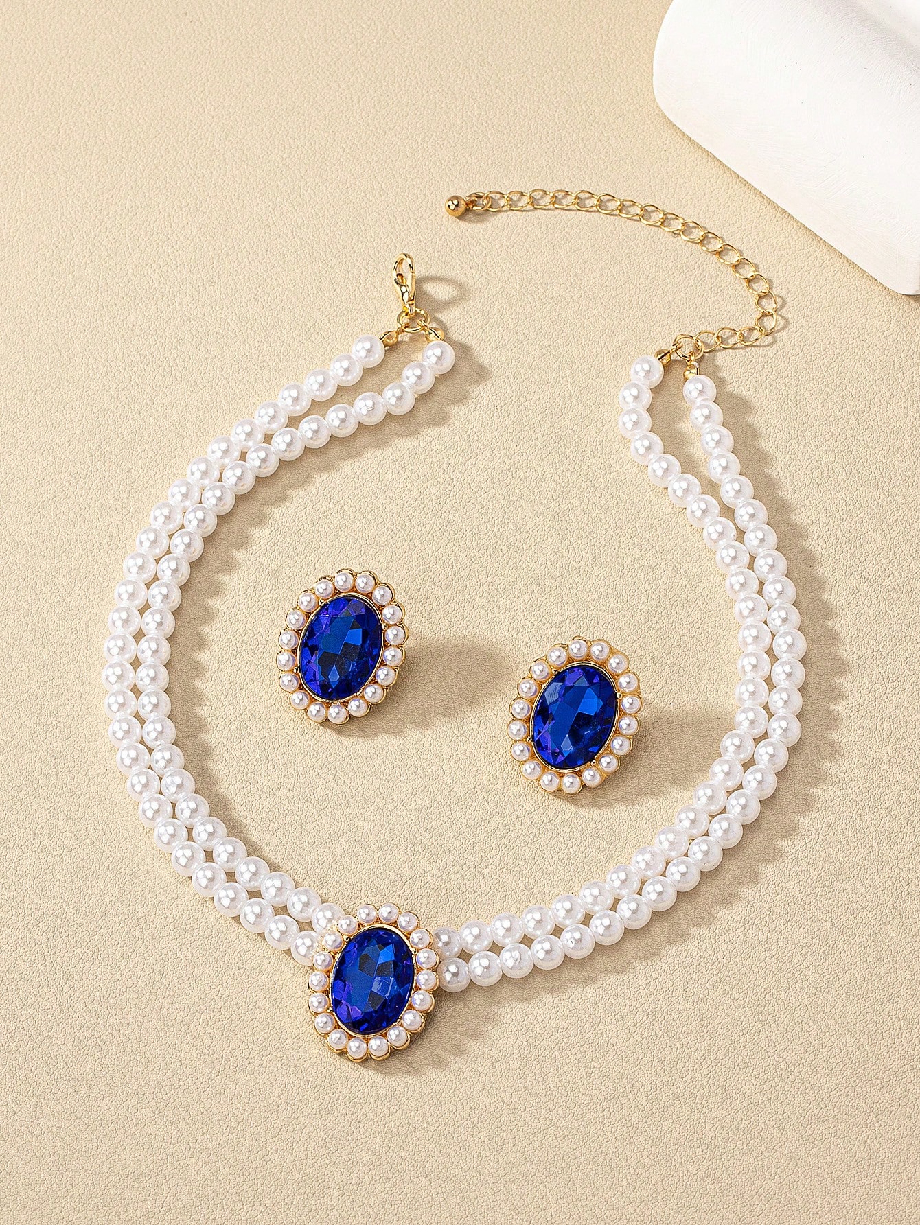 3 pièces/set Set de bijoux glamour à strass – Image 2