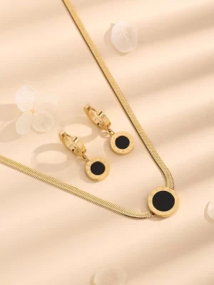 3 pièces/set Set De Bijoux À Détail Rond