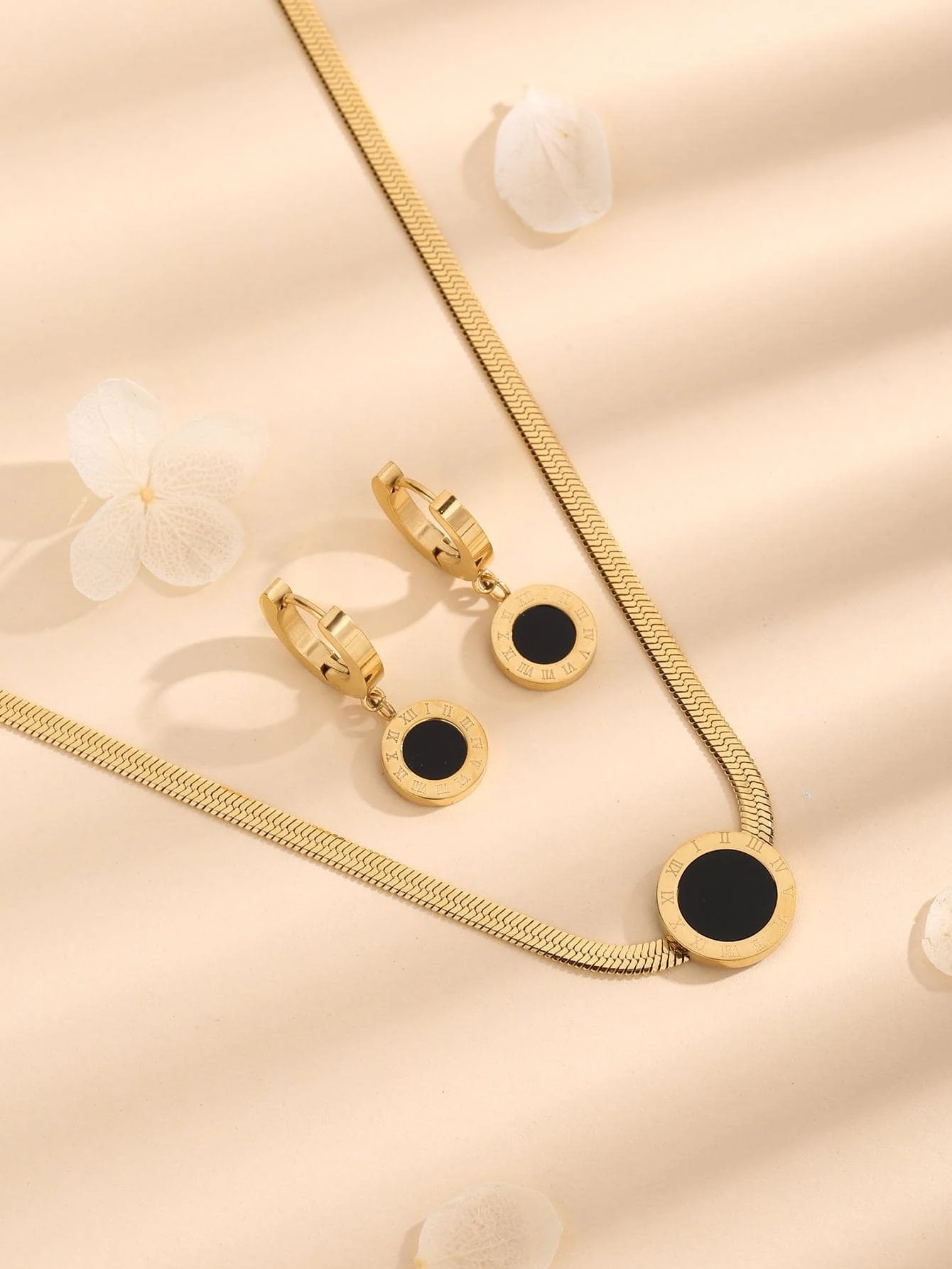 3 pièces/set Set De Bijoux À Détail Rond