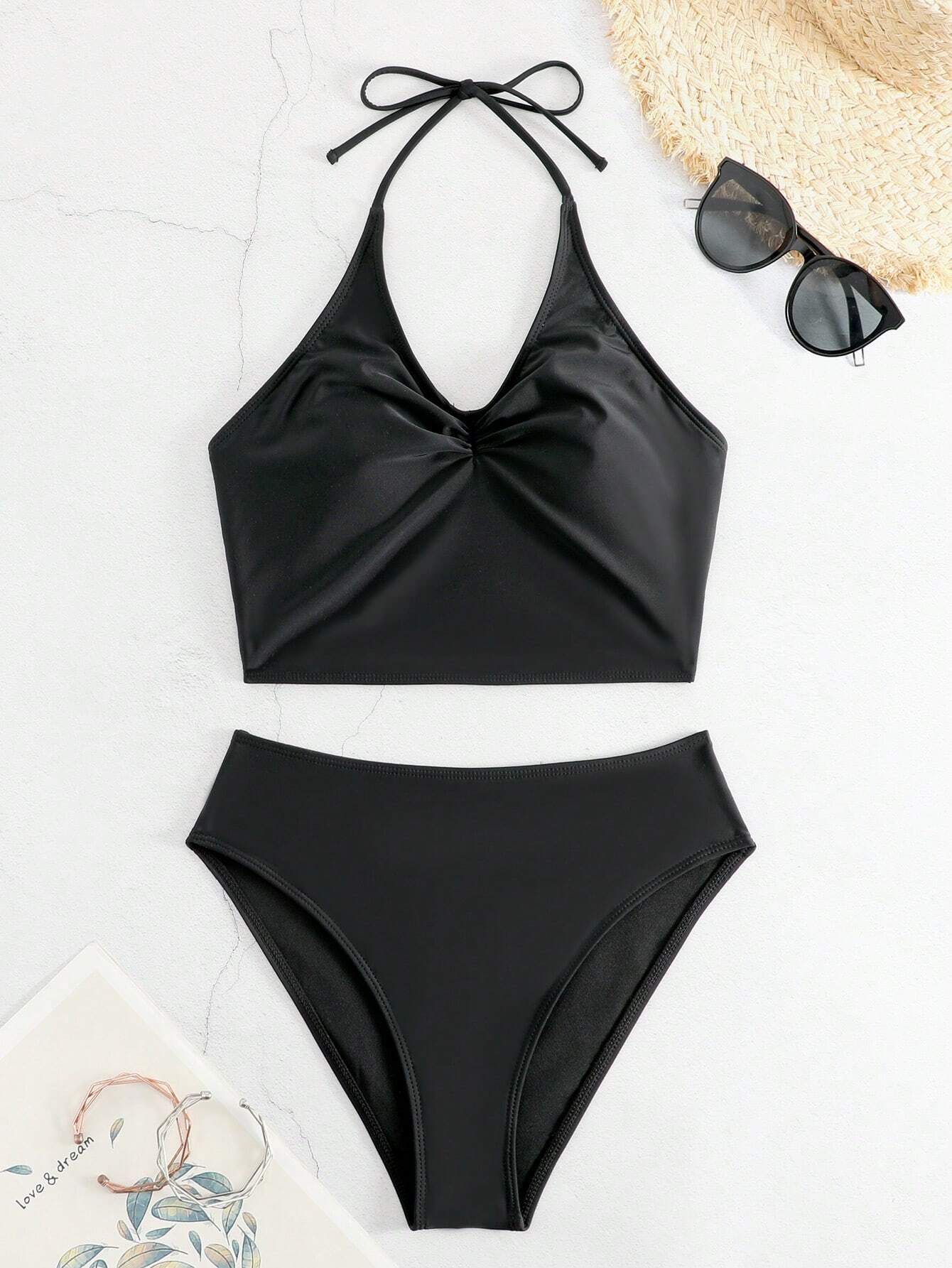 Bikini ras-du-cou à ruché – Image 6