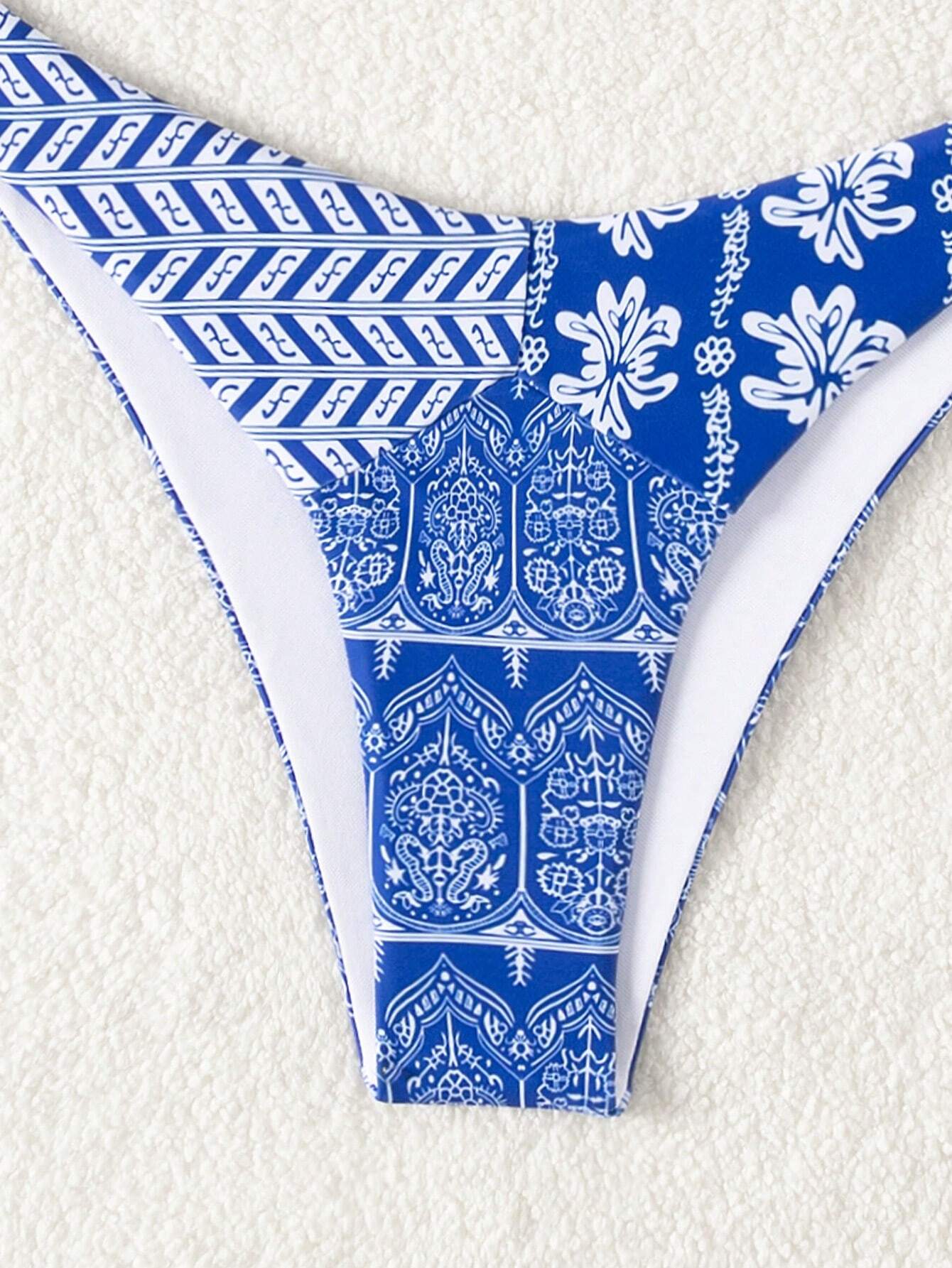 VCAY Ensemble De Maillot De Bain Pour Femmes À Patchwork Imprimé – Image 2